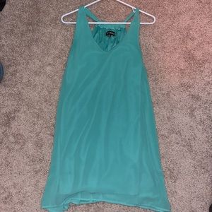 Dillards Blue Chiffon Dress